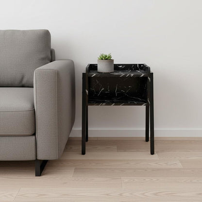 23" Black End Table With Shelf HomeRoots