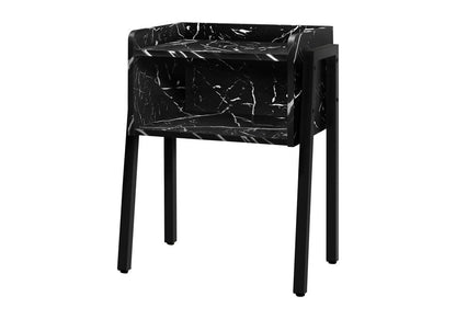 23" Black End Table With Shelf HomeRoots