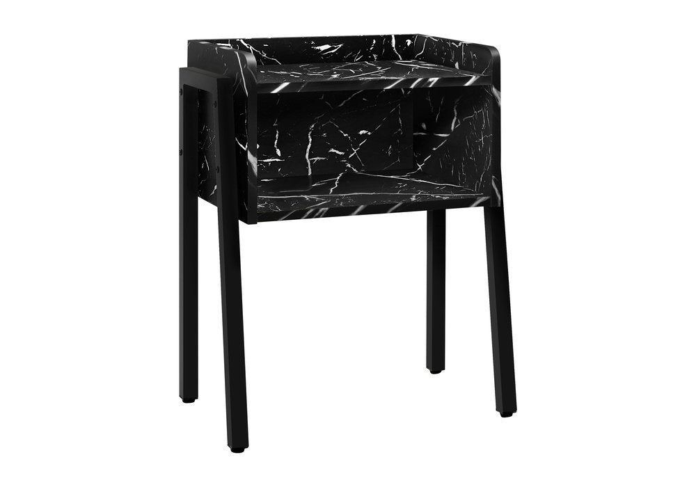 23" Black End Table With Shelf HomeRoots