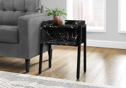23" Black End Table With Shelf HomeRoots