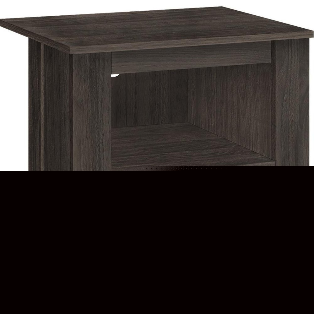 24" Brown Wood Nightstand HomeRoots