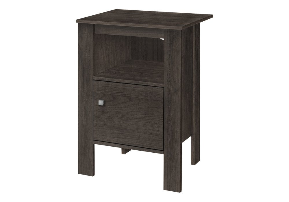 24" Brown Wood Nightstand — view 7