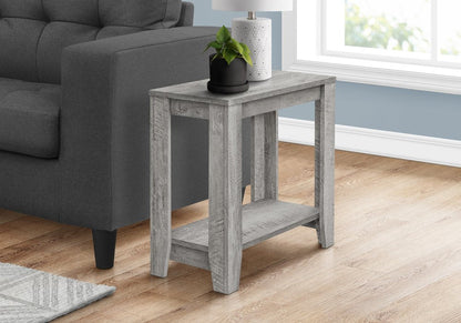 22" Gray Wood End Table With Shelf HomeRoots