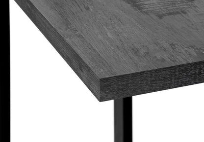 25" Black Distressed Wood and Iron End Table HomeRoots