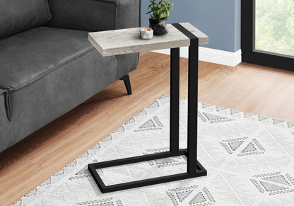 25" Black Distressed Wood and Iron End Table HomeRoots