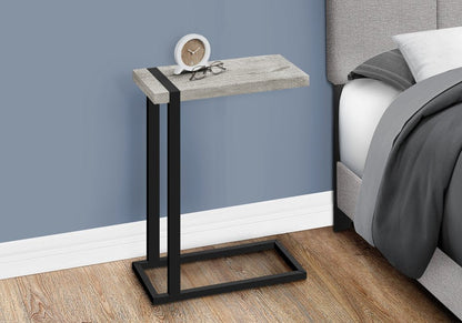 25" Black Distressed Wood and Iron End Table HomeRoots