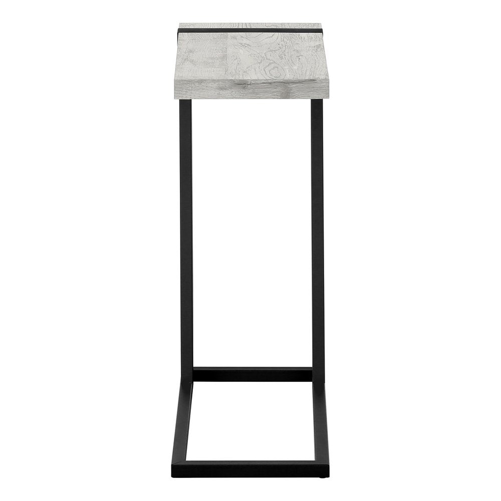 25" Black Distressed Wood and Iron End Table — view 16