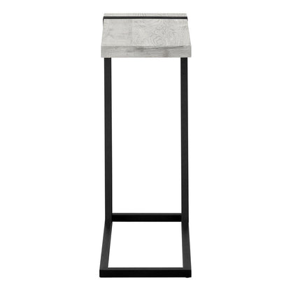 25" Black Distressed Wood and Iron End Table HomeRoots
