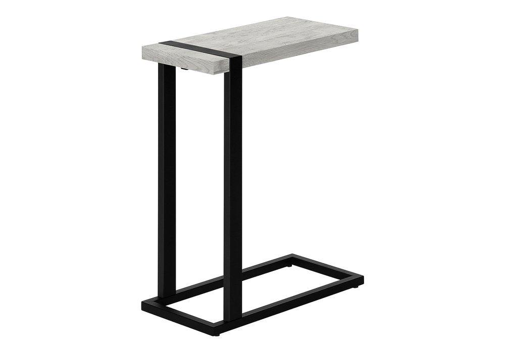 25" Black Distressed Wood and Iron End Table — view 15