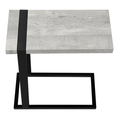 25" Black Distressed Wood and Iron End Table HomeRoots