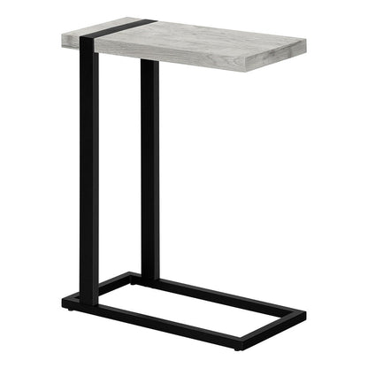 25" Black Distressed Wood and Iron End Table HomeRoots