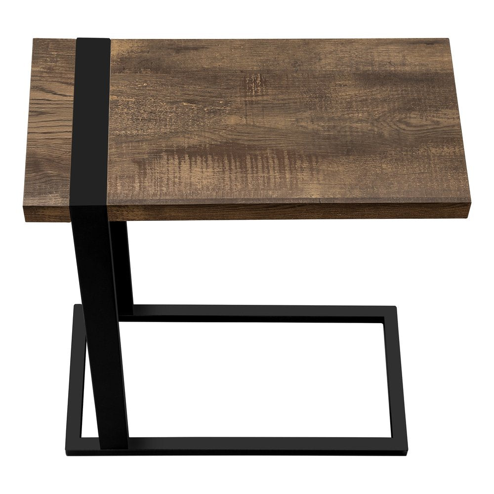 25" Black Distressed Wood and Iron End Table — view 24