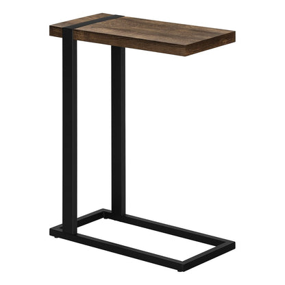 25" Black Distressed Wood and Iron End Table HomeRoots