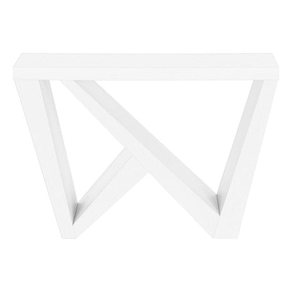 32" White Wood Abstract End Table HomeRoots