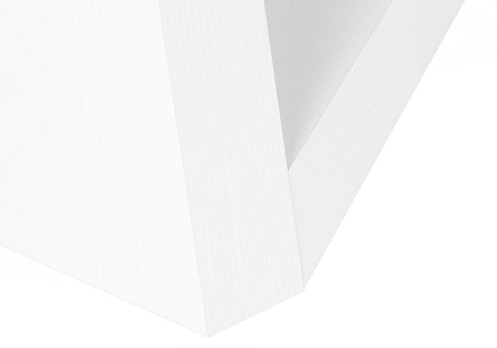 32" White Wood Abstract End Table — view 9