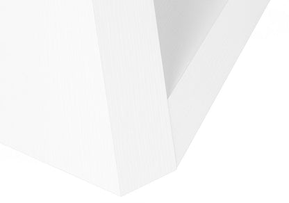 32" White Wood Abstract End Table HomeRoots