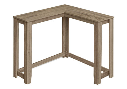 36" Espresso Wood Distressed Corner Frame Console Table HomeRoots