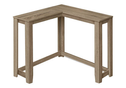 36" Espresso Wood Distressed Corner Frame Console Table HomeRoots