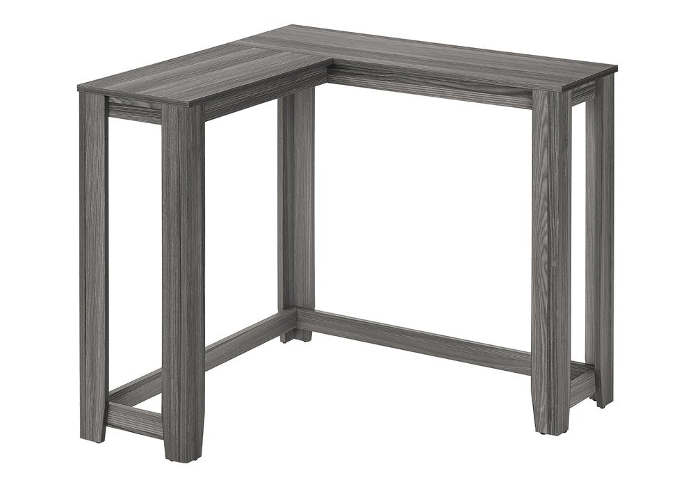 36" Espresso Wood Distressed Corner Frame Console Table — view 31