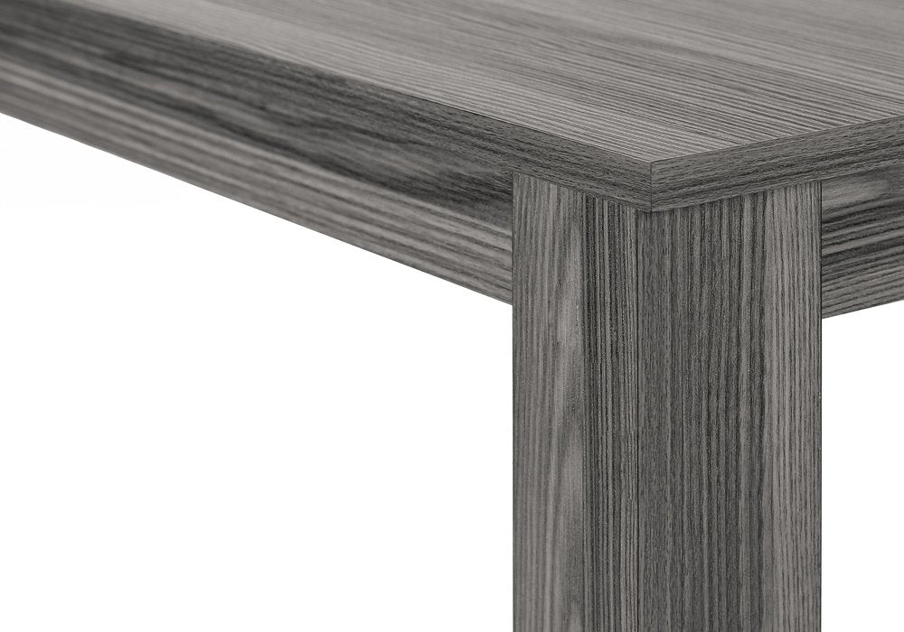 36" Espresso Wood Distressed Corner Frame Console Table — view 36