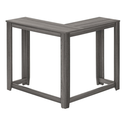36" Espresso Wood Distressed Corner Frame Console Table HomeRoots