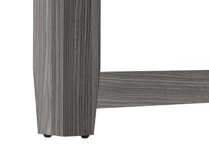 36" Espresso Wood Distressed Corner Frame Console Table HomeRoots