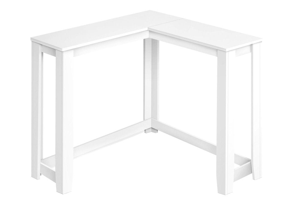 36" Espresso Wood Distressed Corner Frame Console Table — view 42