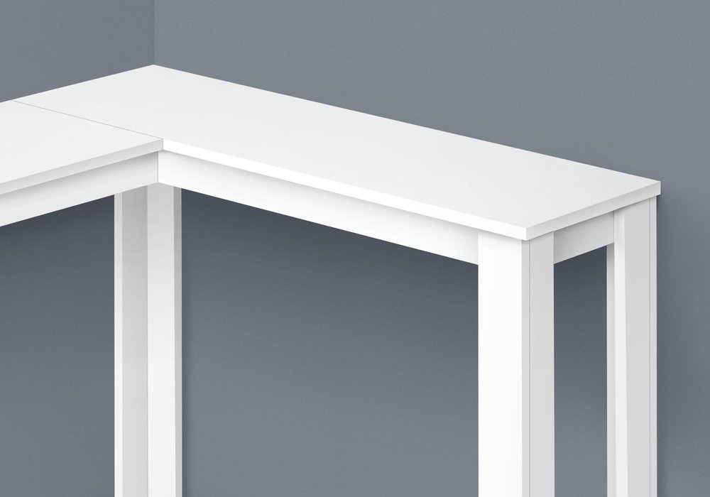36" Espresso Wood Distressed Corner Frame Console Table HomeRoots