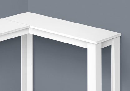 36" Espresso Wood Distressed Corner Frame Console Table HomeRoots