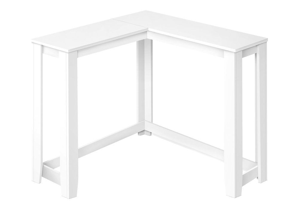 36" Espresso Wood Distressed Corner Frame Console Table — view 41
