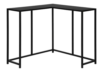 32" Black Laminate and Iron Frame End Table HomeRoots