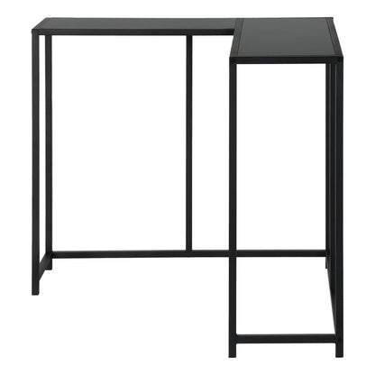 32" Black Laminate and Iron Frame End Table HomeRoots