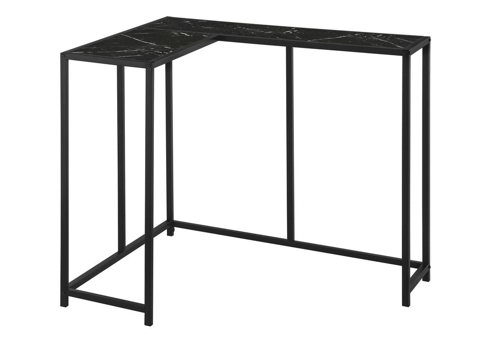 32" Black Laminate and Iron Frame End Table — view 13