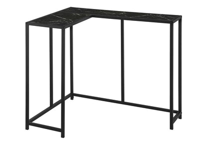 32" Black Laminate and Iron Frame End Table HomeRoots