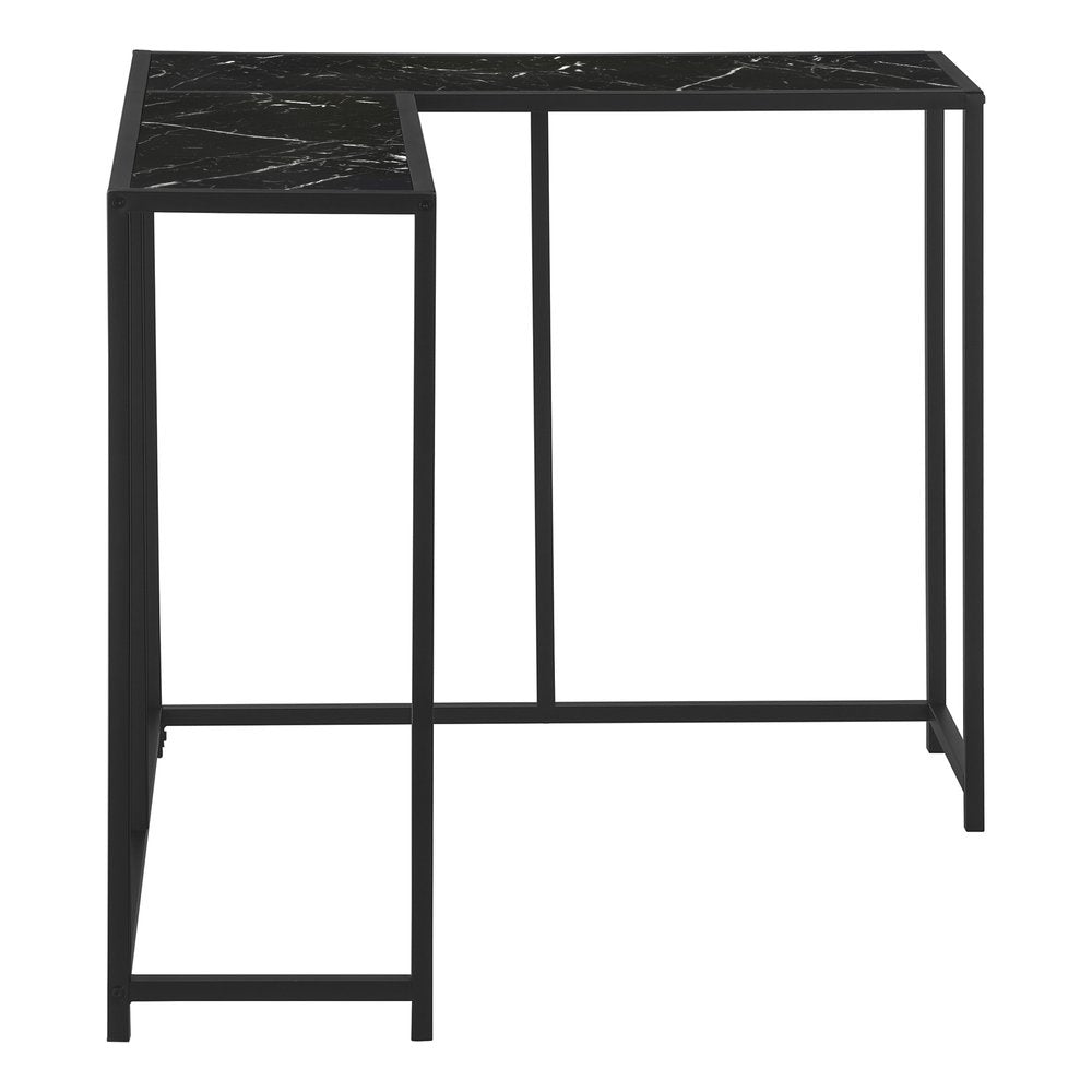 32" Black Laminate and Iron Frame End Table — view 16