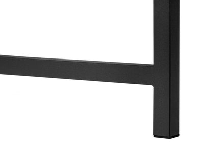 32" Black Laminate and Iron Frame End Table HomeRoots