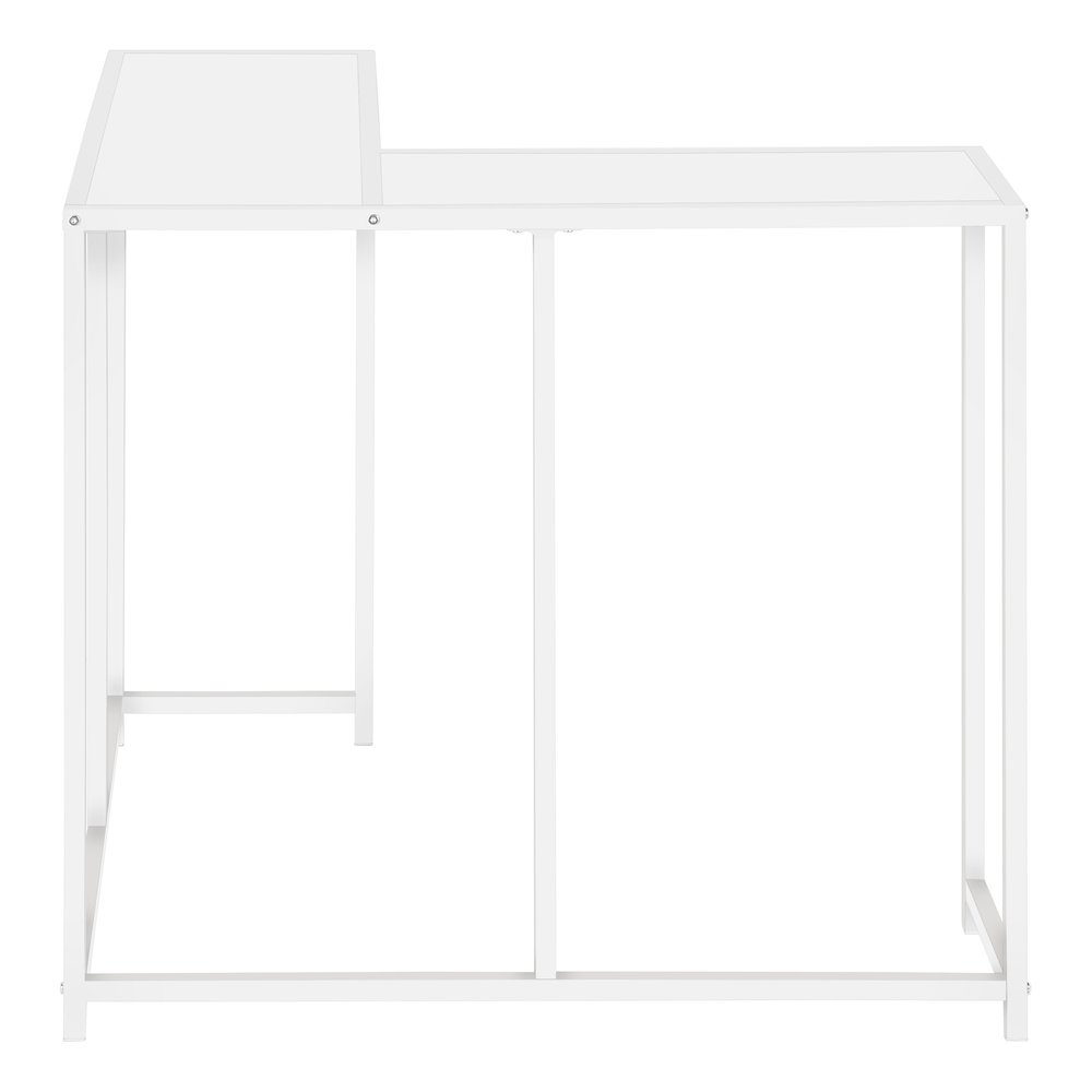 32" Black Laminate and Iron Frame End Table — view 26
