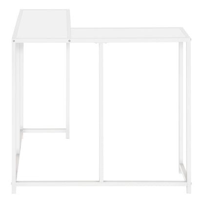 32" Black Laminate and Iron Frame End Table HomeRoots