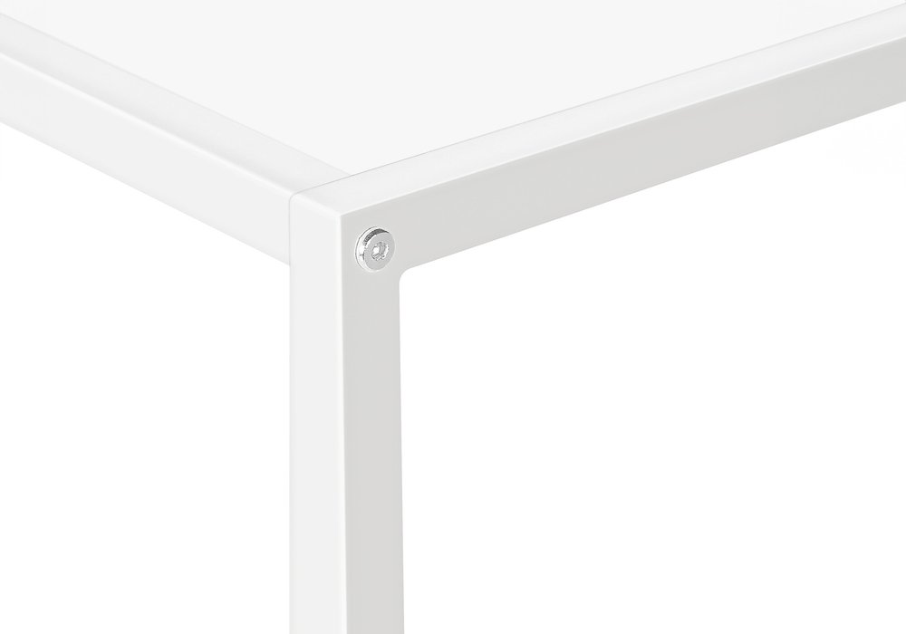 32" Black Laminate and Iron Frame End Table — view 29