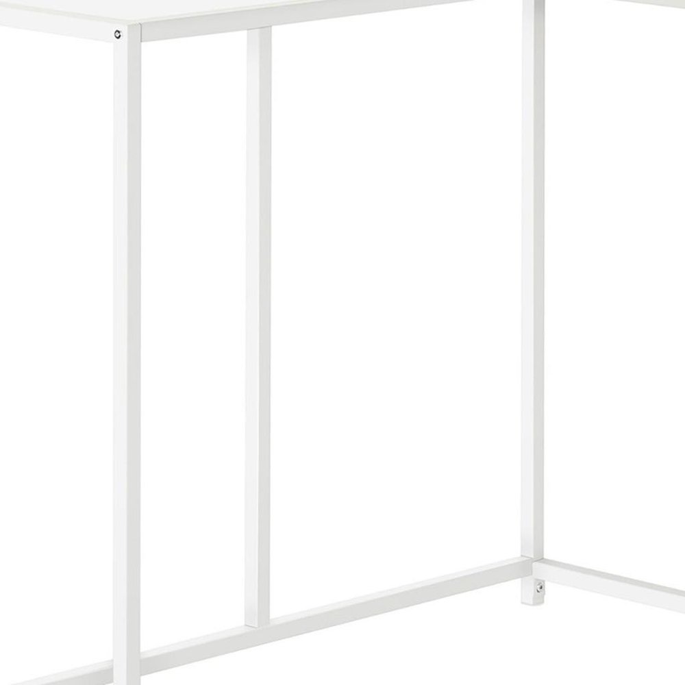 32" Black Laminate and Iron Frame End Table — view 27