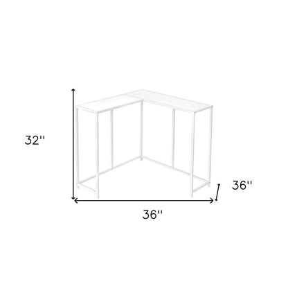 32" Black Laminate and Iron Frame End Table HomeRoots
