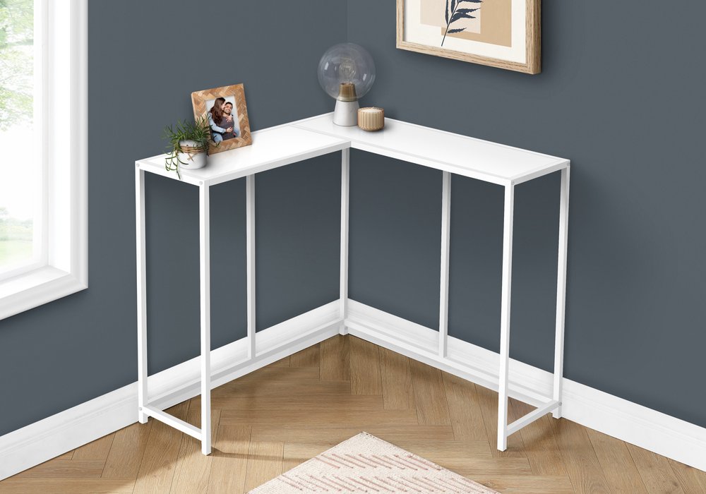 32" Black Laminate and Iron Frame End Table — view 30