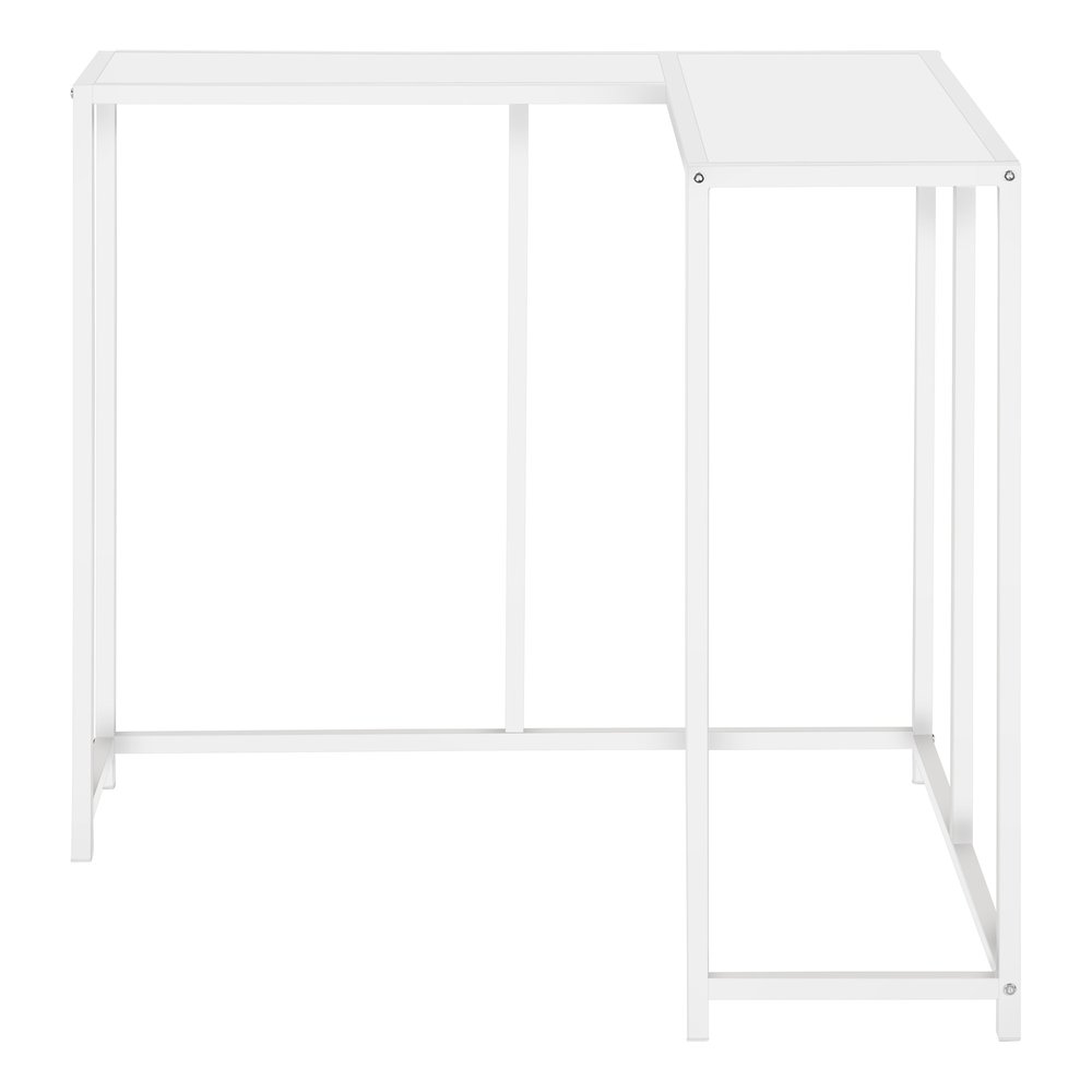 32" Black Laminate and Iron Frame End Table HomeRoots