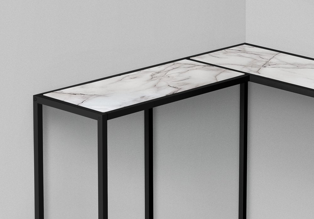 36" Gray and Black Wood and Metal Frame Console Table — view 15