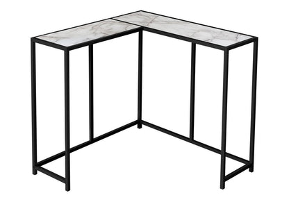 36" Gray and Black Wood and Metal Frame Console Table HomeRoots