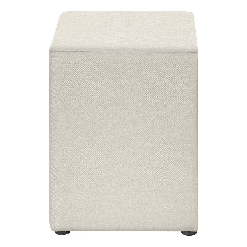 21" Beige Wood Two Drawer Nightstand HomeRoots