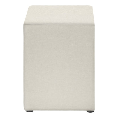 21" Beige Wood Two Drawer Nightstand HomeRoots