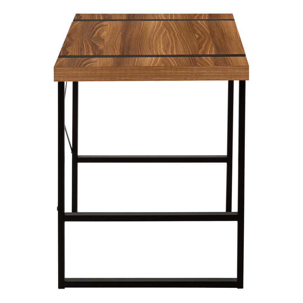 49" Brown and Black Computer Desk HomeRoots
