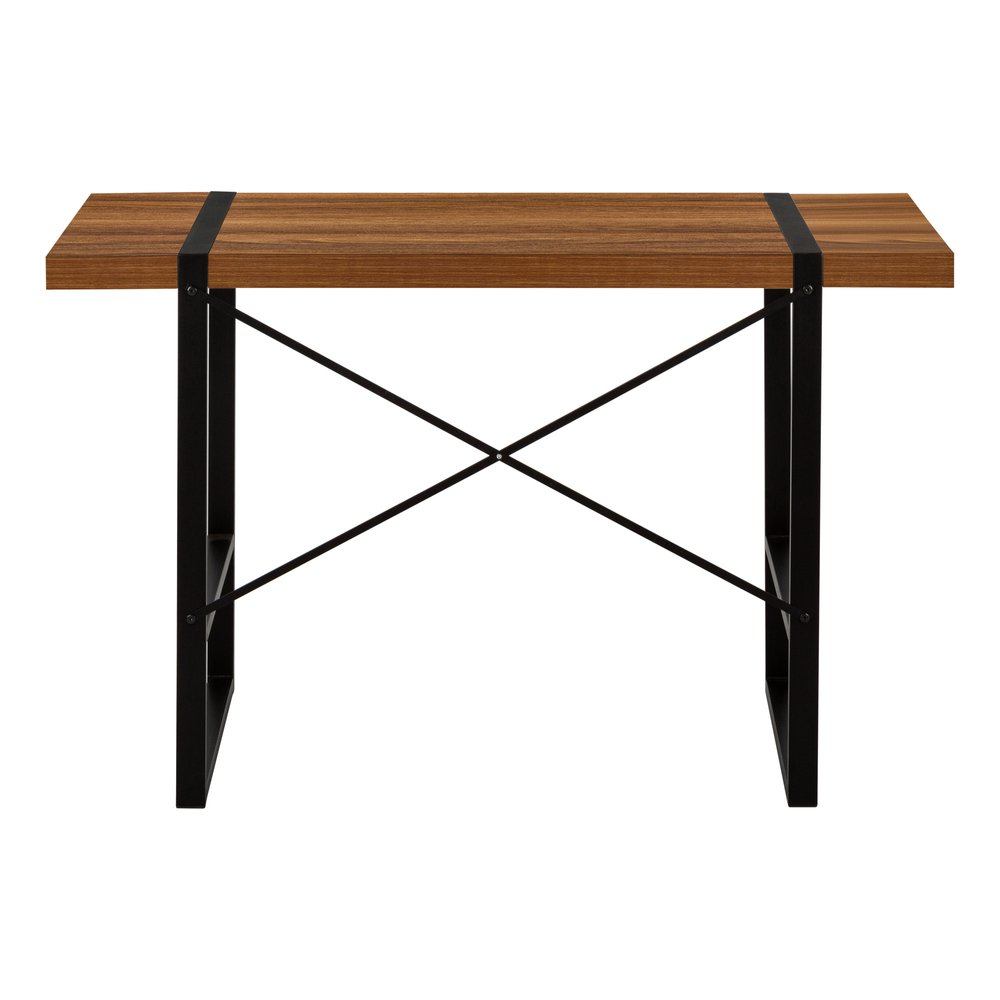 49" Brown and Black Computer Desk HomeRoots