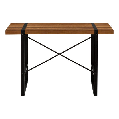 49" Brown and Black Computer Desk HomeRoots